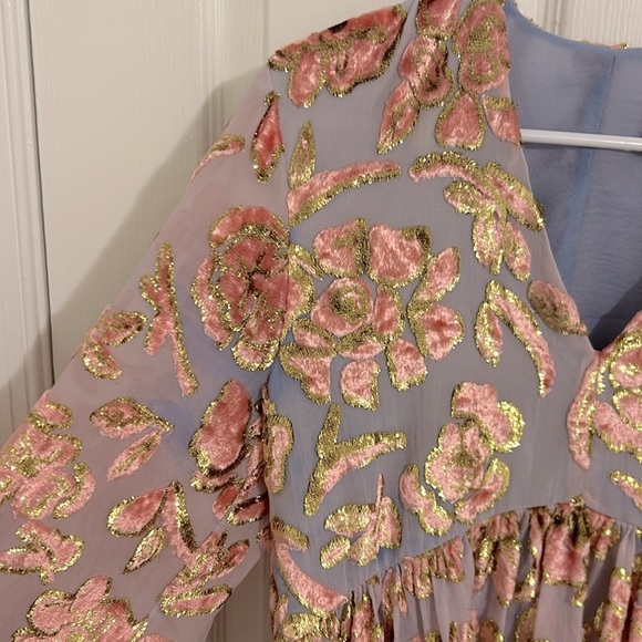 Stine Goya Palmer Blouse Rosemary Banana Leaf Metallic Blouse - Picture 7 of 14